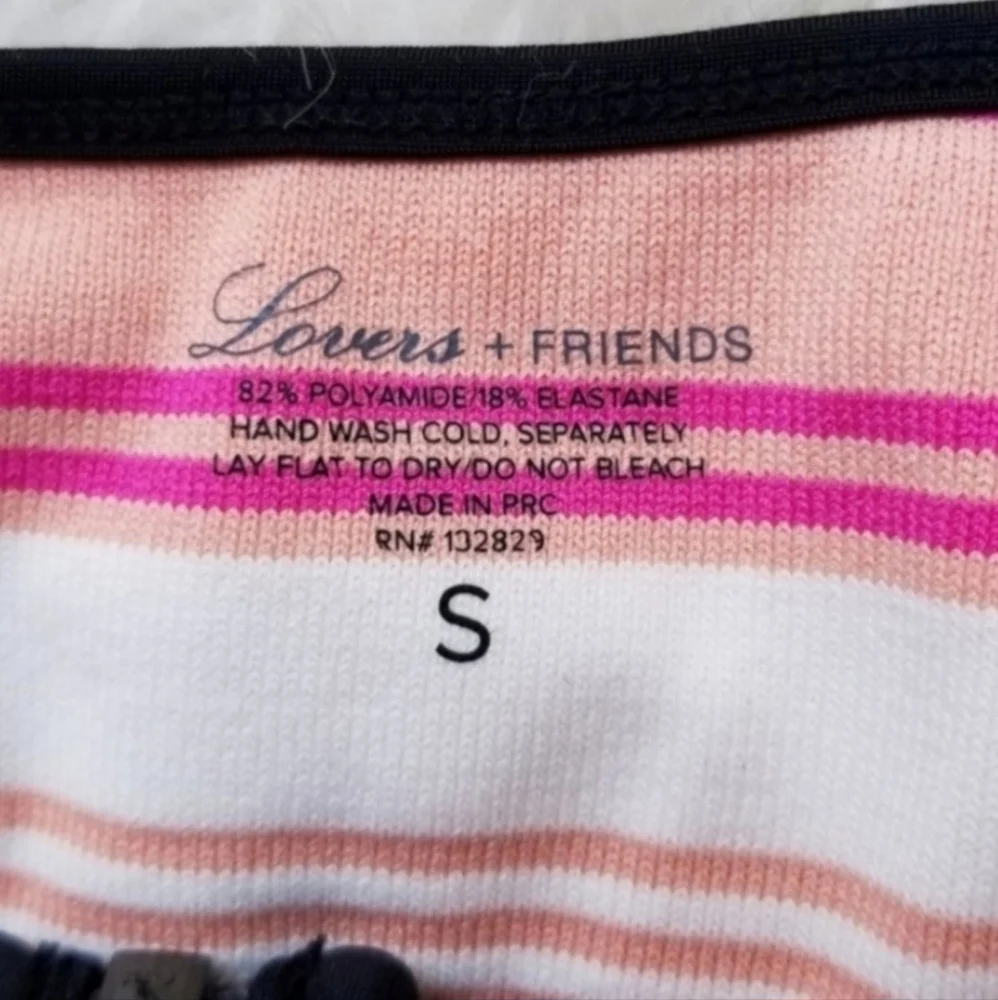 New Lovers + Friends Melody Striped Bikini Top - Picture 4 of 6